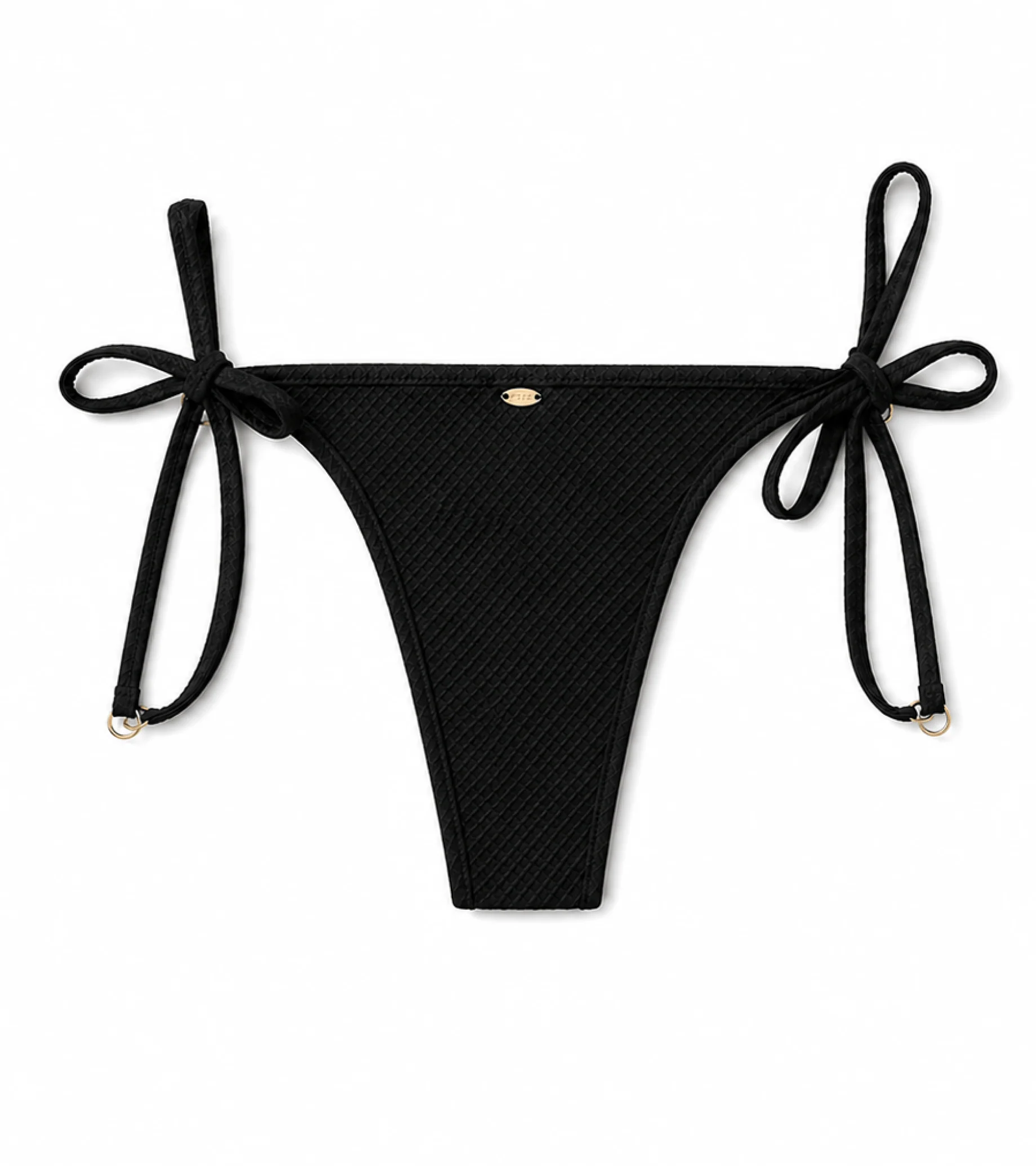 Bademode - Waffle - Brief - Schwarz - Image 2