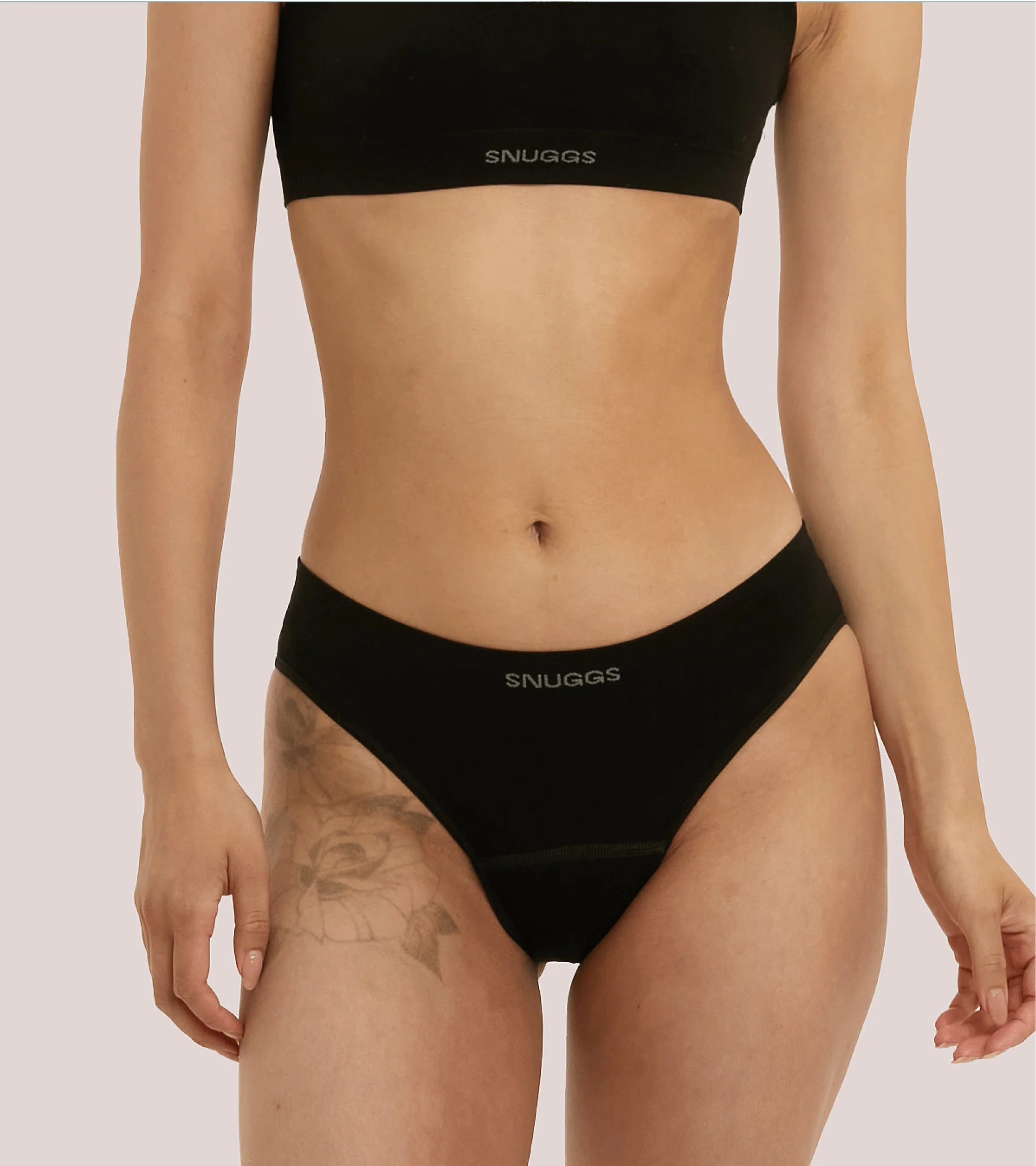 Nahtloser - Brief - Schwarz - Image 3